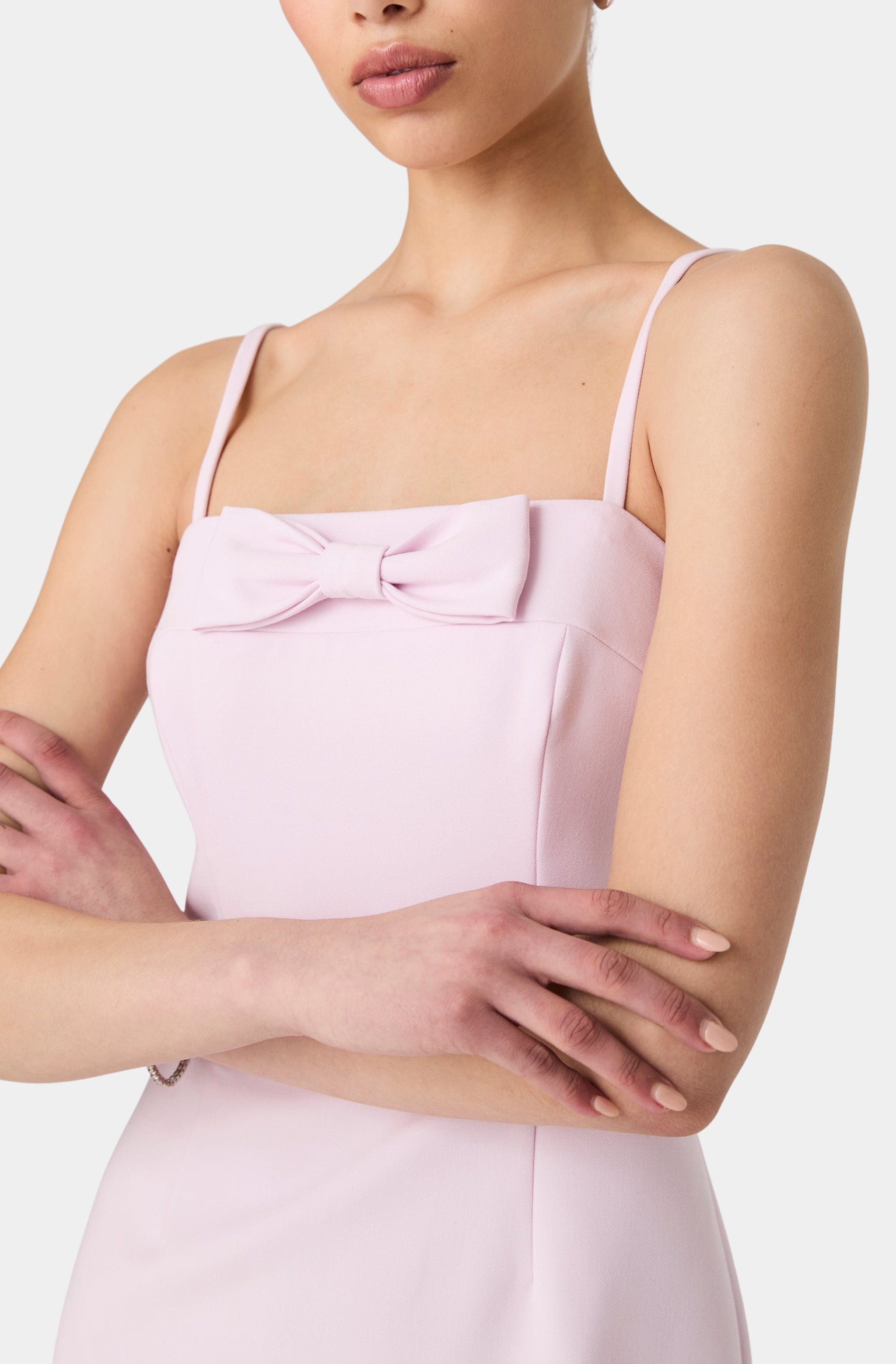 Whisper Strapless Bow Mini Dress