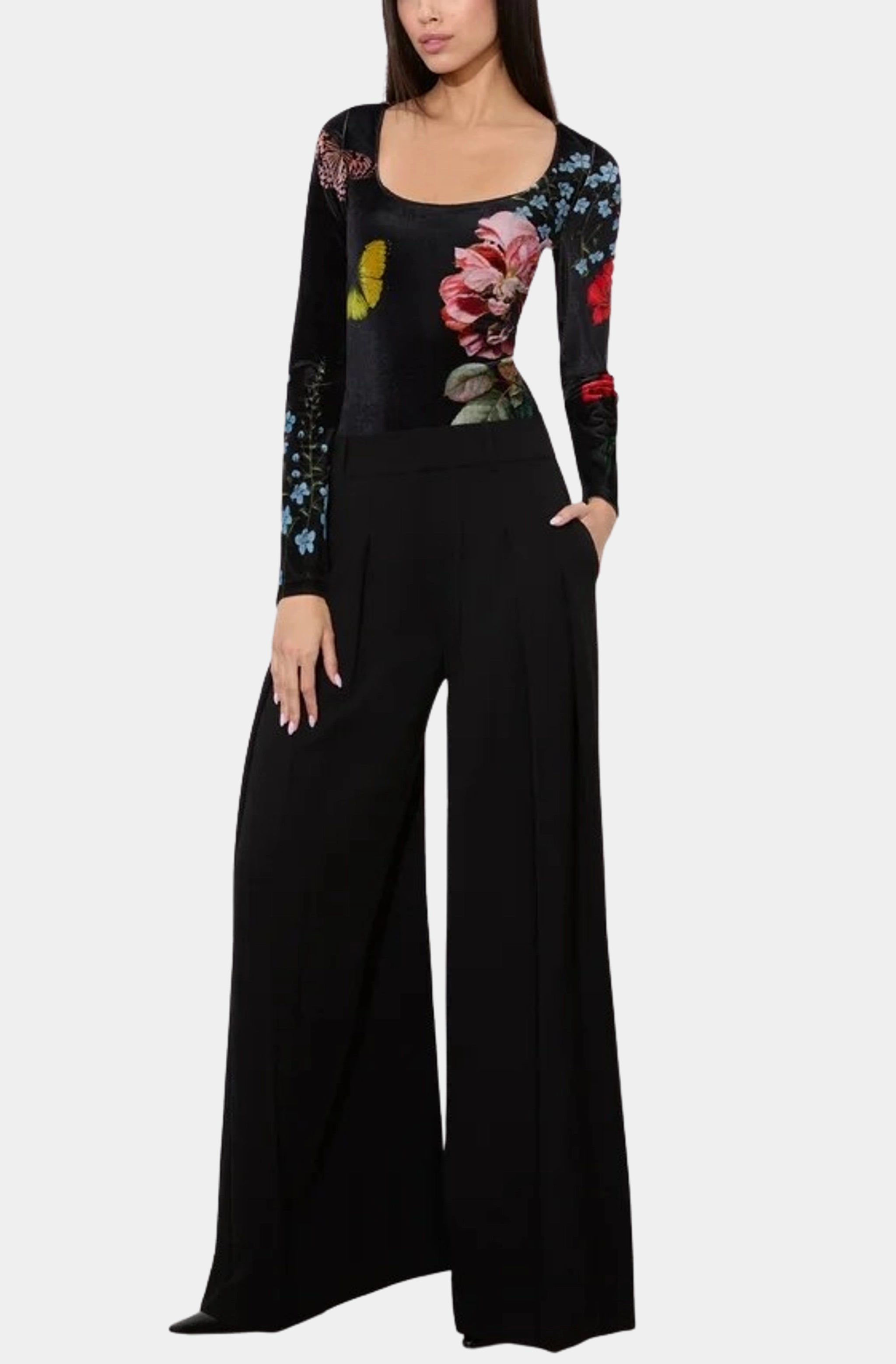 Delaina Scoop Neck Long Sleeve Top