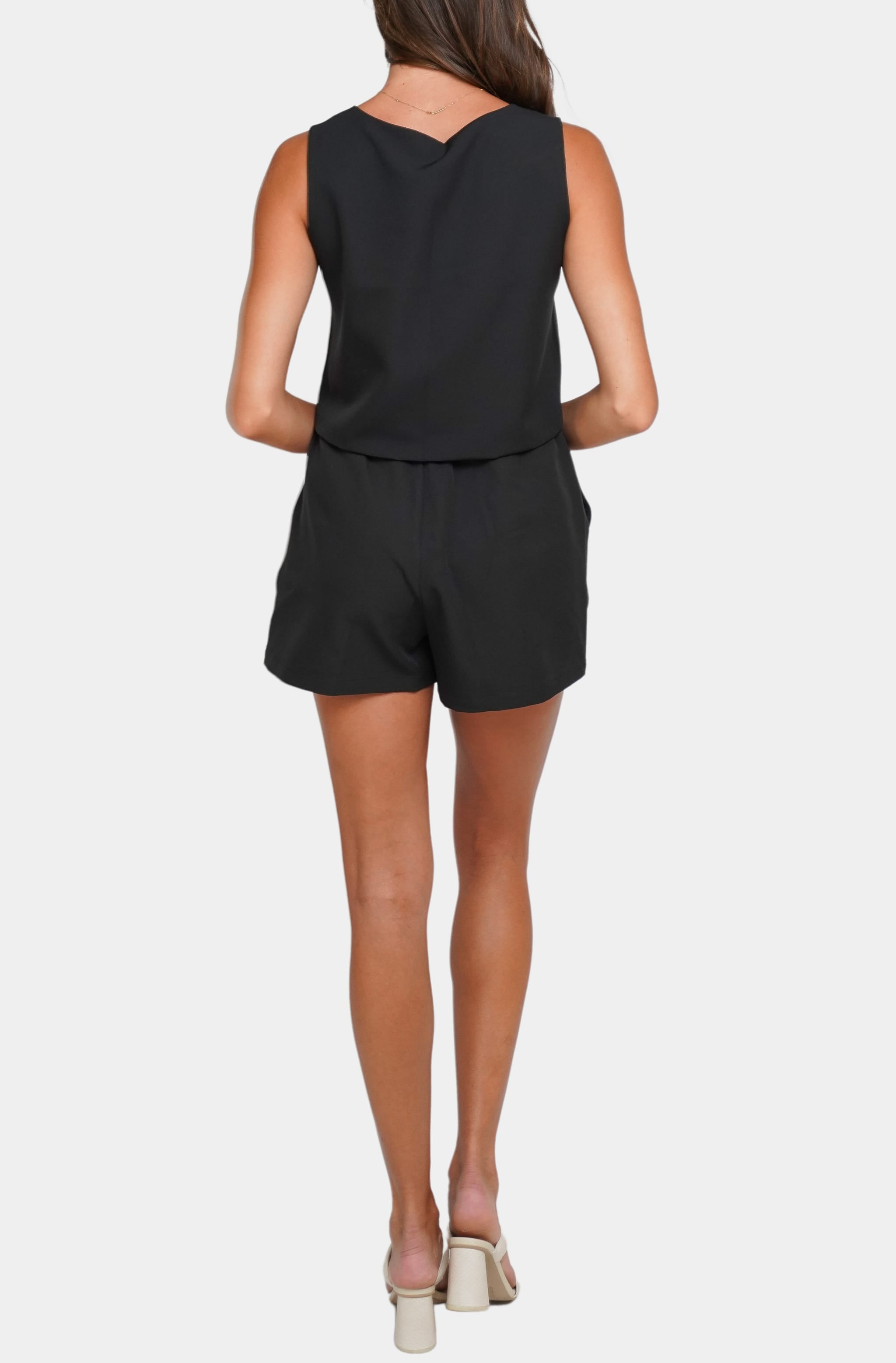 Black Piper Shorts set, back view