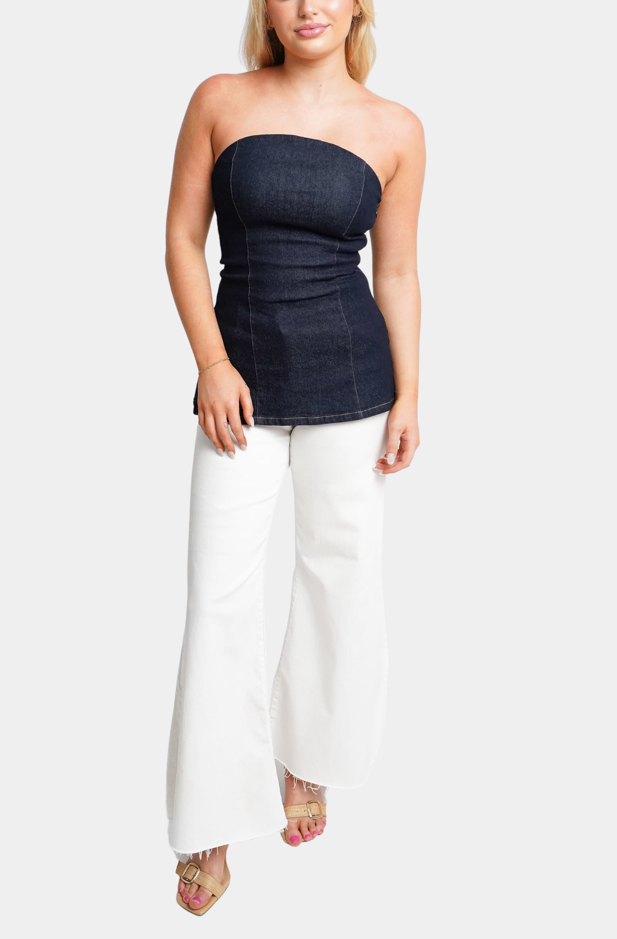 Brigitte Top strapless denim full outfit