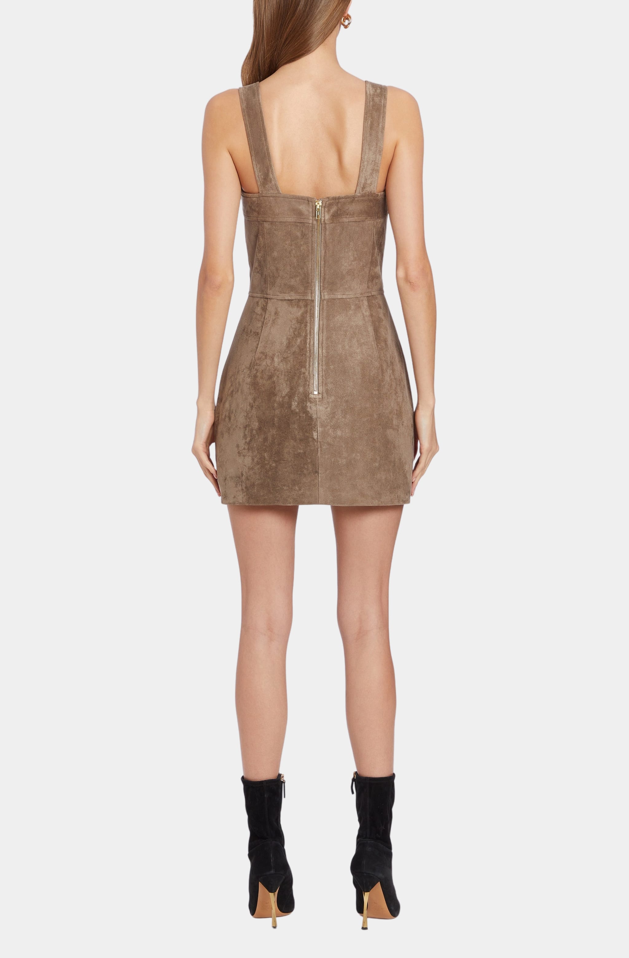 Yorke Skort Romper with square neckline, back view