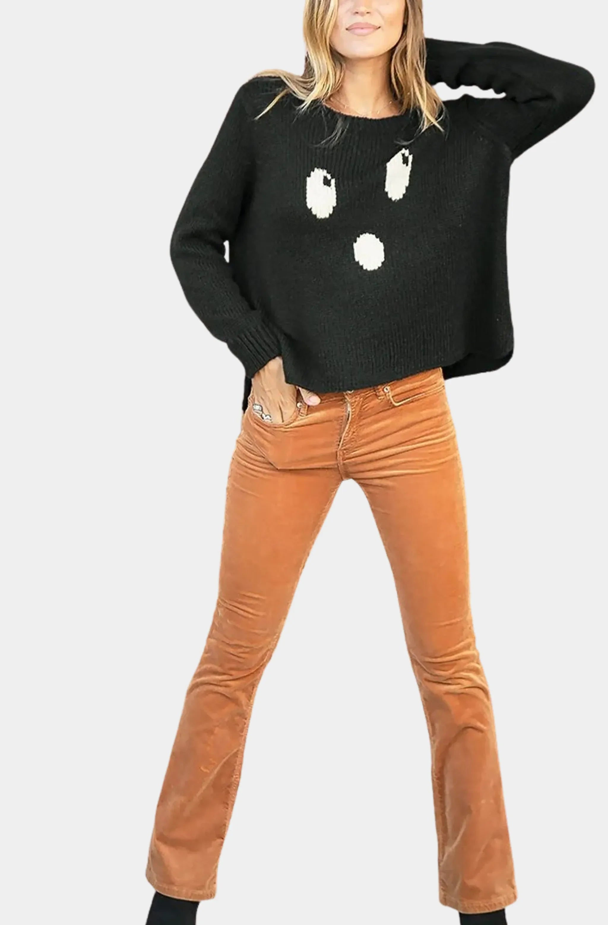 Ghost Crew Chunky Sweater with bold graphic design